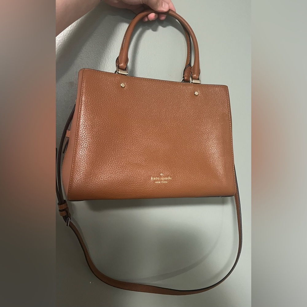 Kate Spade Brown Shoulder Bag with Structured Design